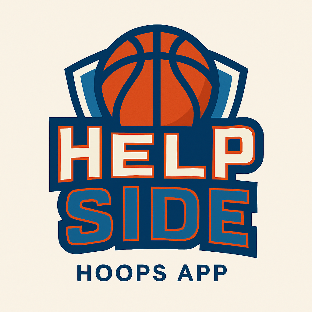 HelpSide Hoops basketball logo